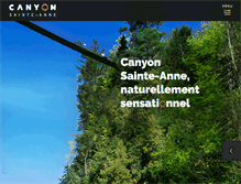 Tablet Screenshot of canyonsa.qc.ca